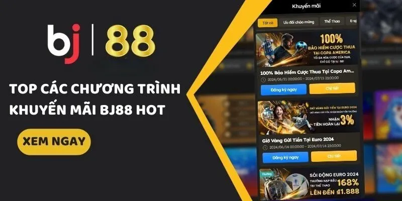 Khuyến mãi hấp dẫn khi đăng ký BJ88